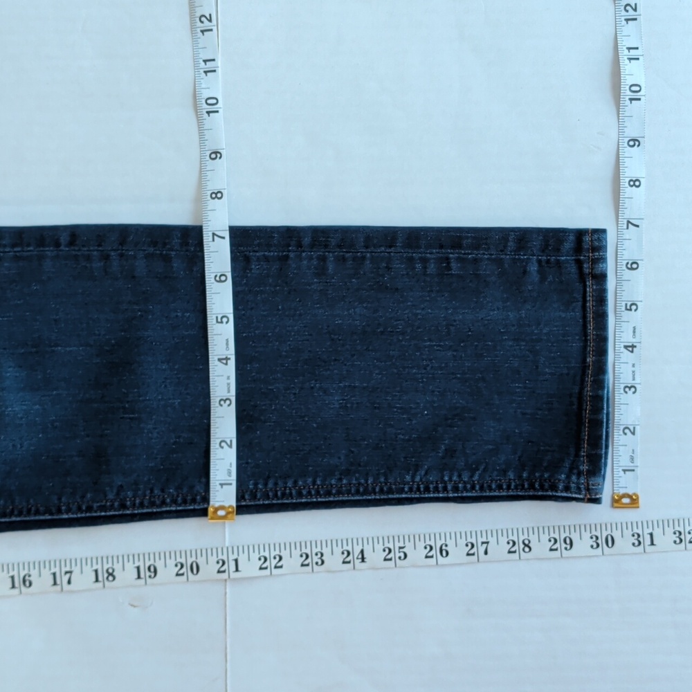 Gap 1969 Real Straight Leg Denim Jeans 28R Dark Wash Blue Pockets - Picture 15 of 16